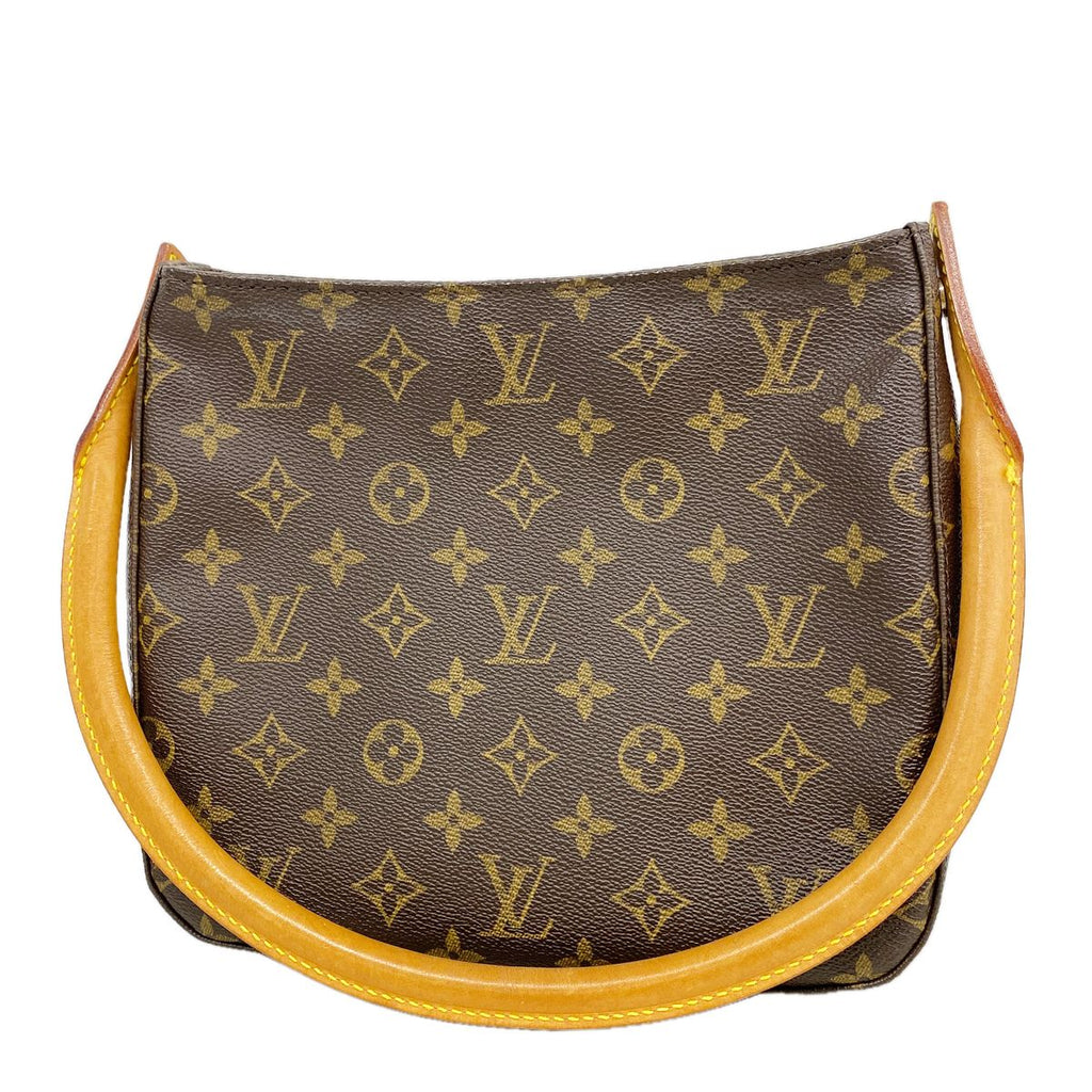 Louis Vuitton Shoulder Bag Monogram Looping MM Brown