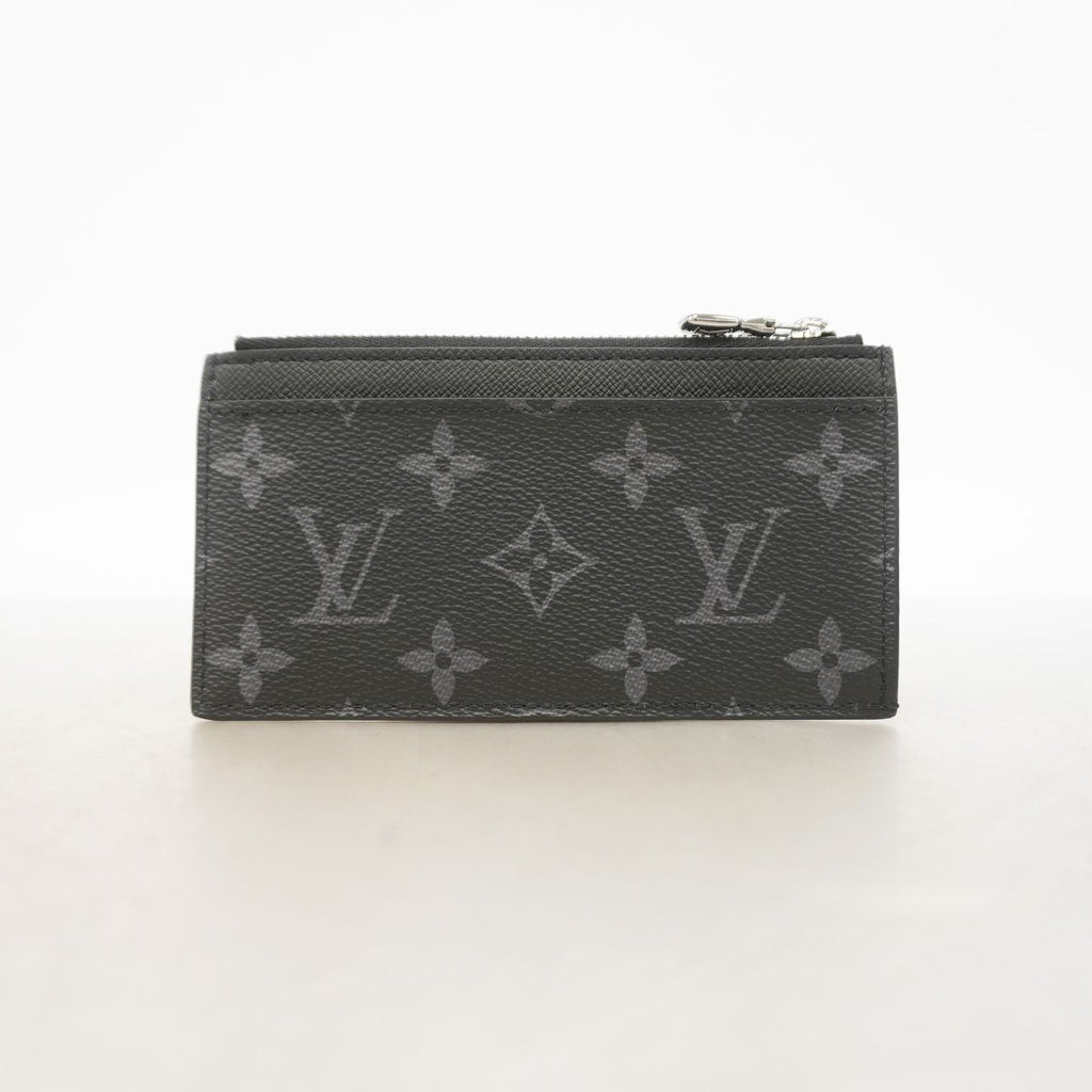 Louis Vuitton Monogram Eclipse Coin Card Holder Black — view 8