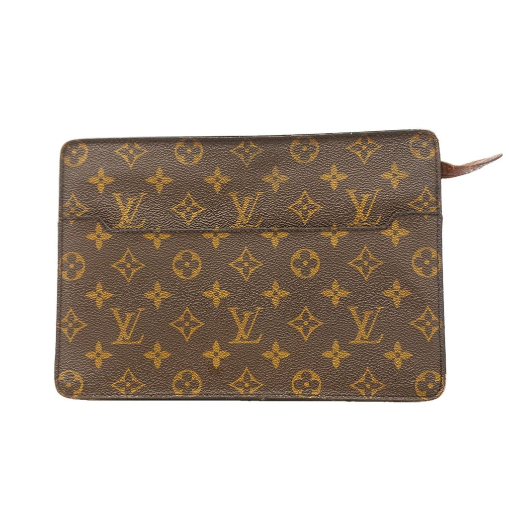 Louis Vuitton Clutch Monogram Pochette Homme Brown