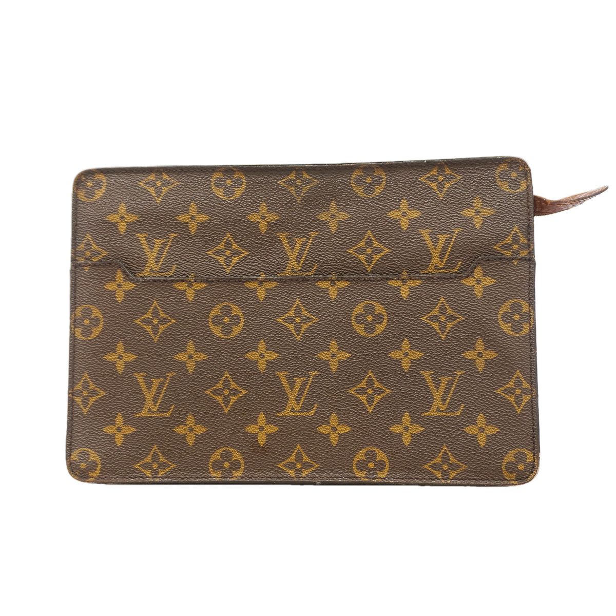 Louis Vuitton Clutch Monogram Pochette Homme Brown