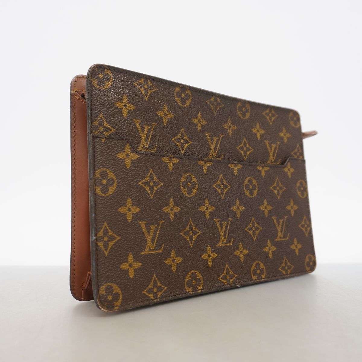 Louis Vuitton Clutch Monogram Pochette Homme Brown — view 2