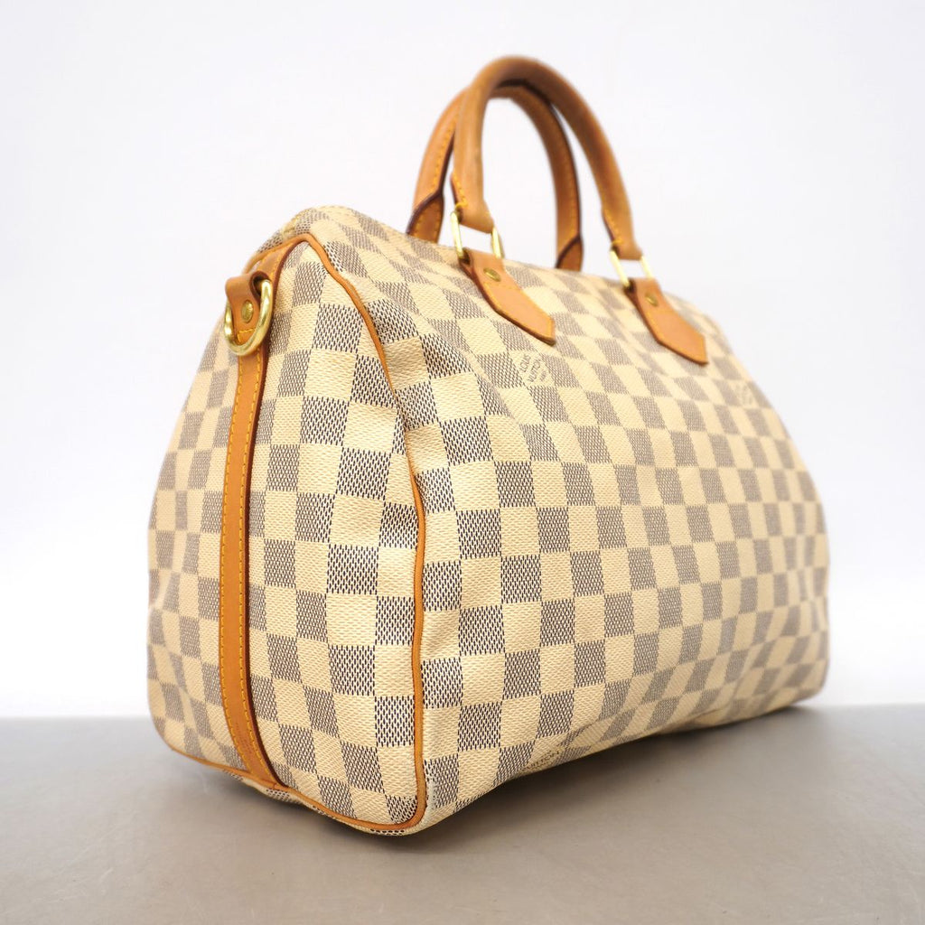 Louis Vuitton Handbag Damier Azur Speedy Bandouliere 30 White — view 2