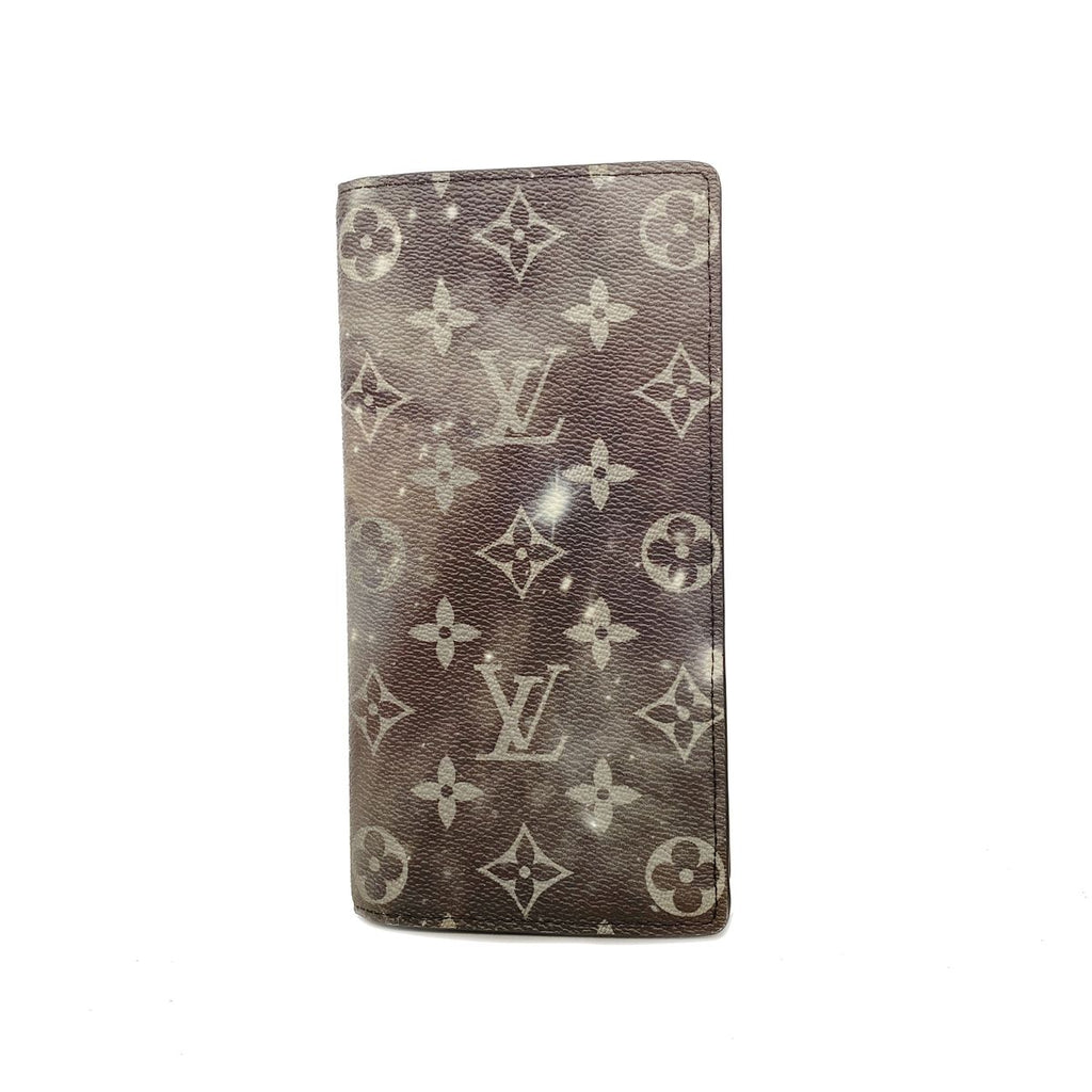 Louis Vuitton Wallet Monogram Galaxy Portefeuille Brazza Black