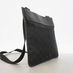 Gucci Shoulder Bag GG Canvas Black Silver — view 2