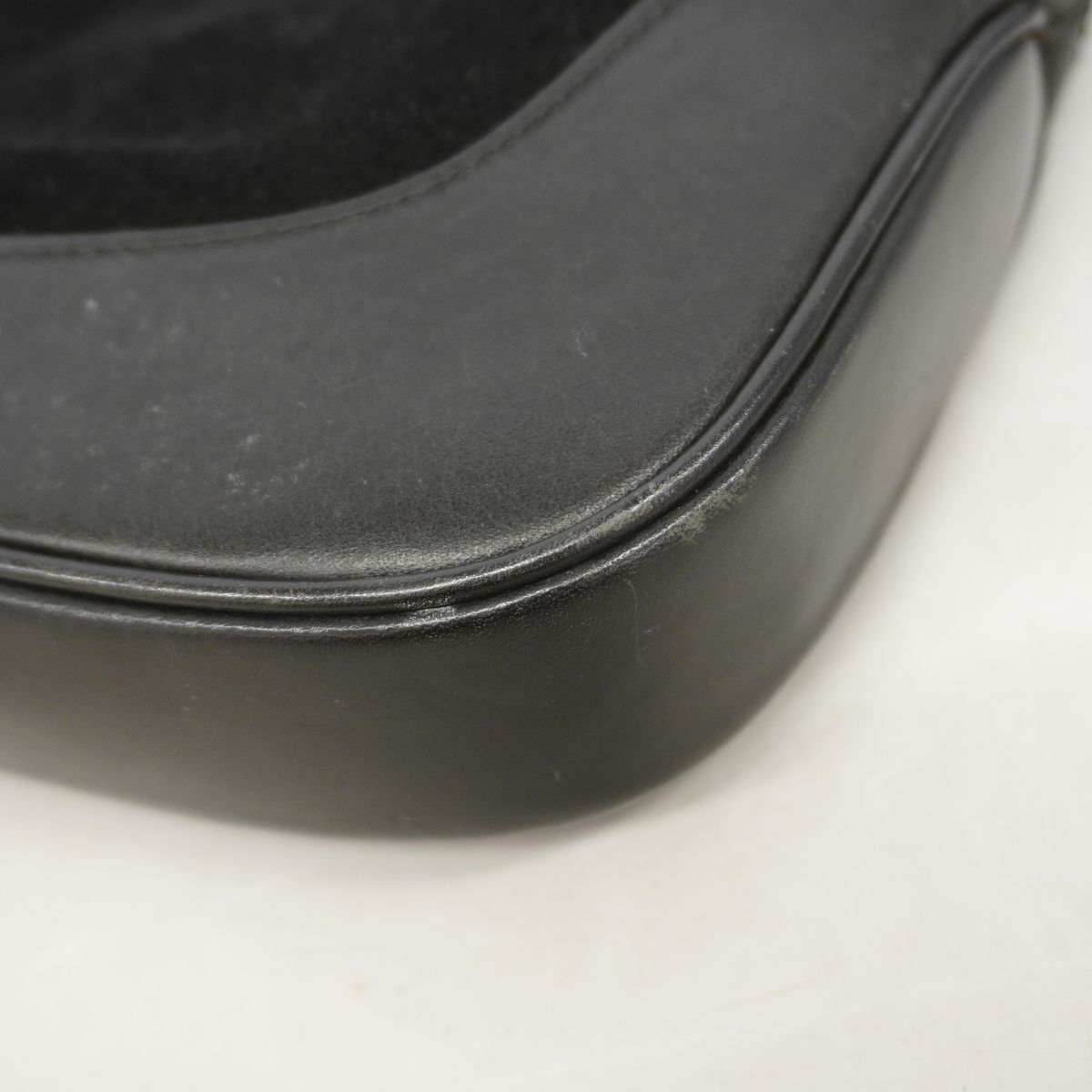 Gucci Shoulder Bag Sherry Line Jackie Suede Black Silver — view 6