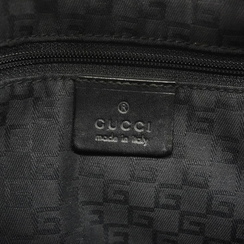 Gucci Shoulder Bag Sherry Line Jackie Suede Black Silver — view 5