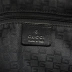 Gucci Shoulder Bag Sherry Line Jackie Suede Black Silver — view 5