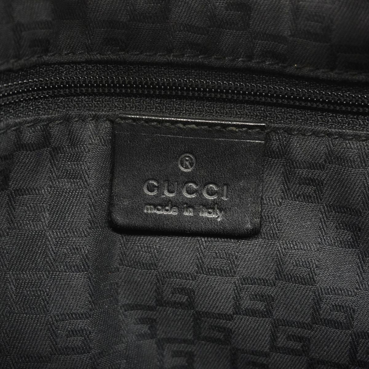 Gucci Shoulder Bag Sherry Line Jackie Suede Black Silver — view 5