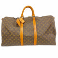 Louis Vuitton Boston Bag Monogram Keepall 55 Brown