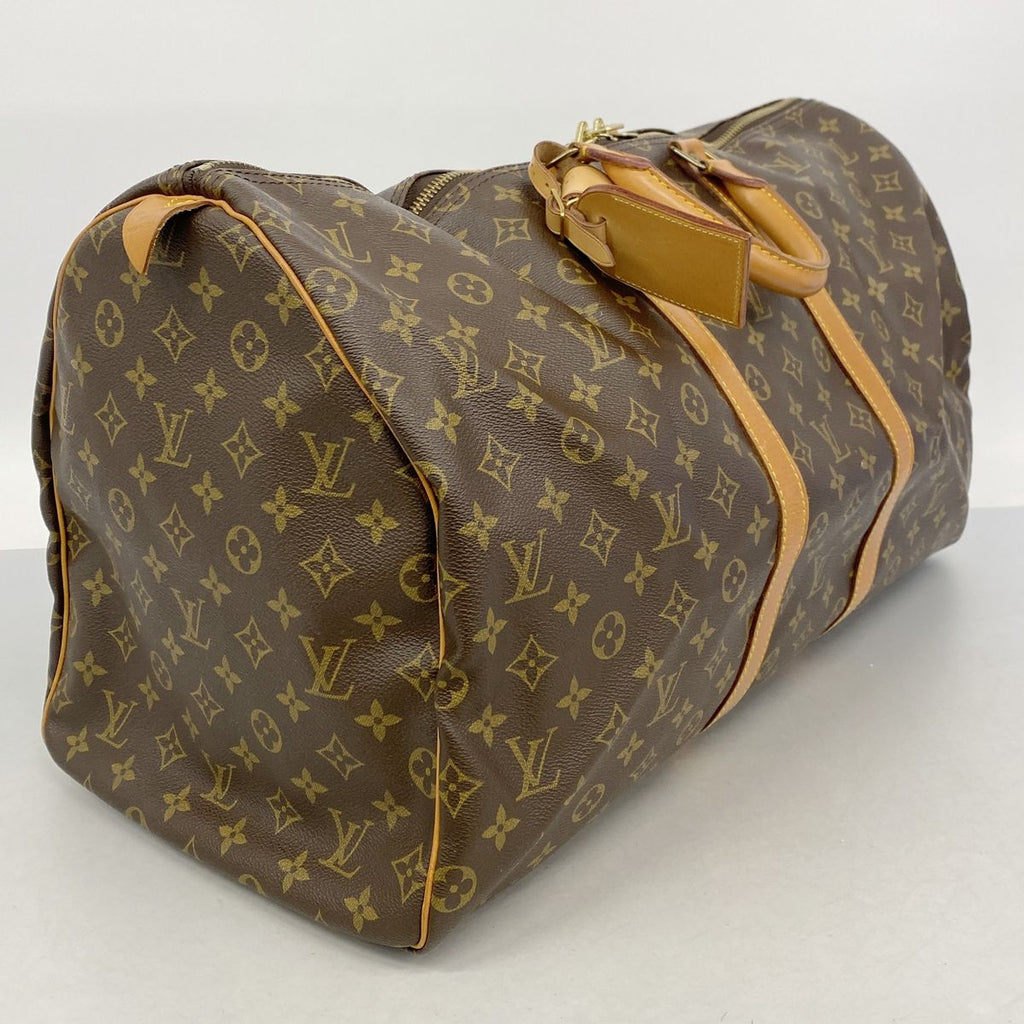 Louis Vuitton Boston Bag Monogram Keepall 55 Brown — view 2