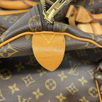 Louis Vuitton Boston Bag Monogram Keepall 55 Brown — view 5