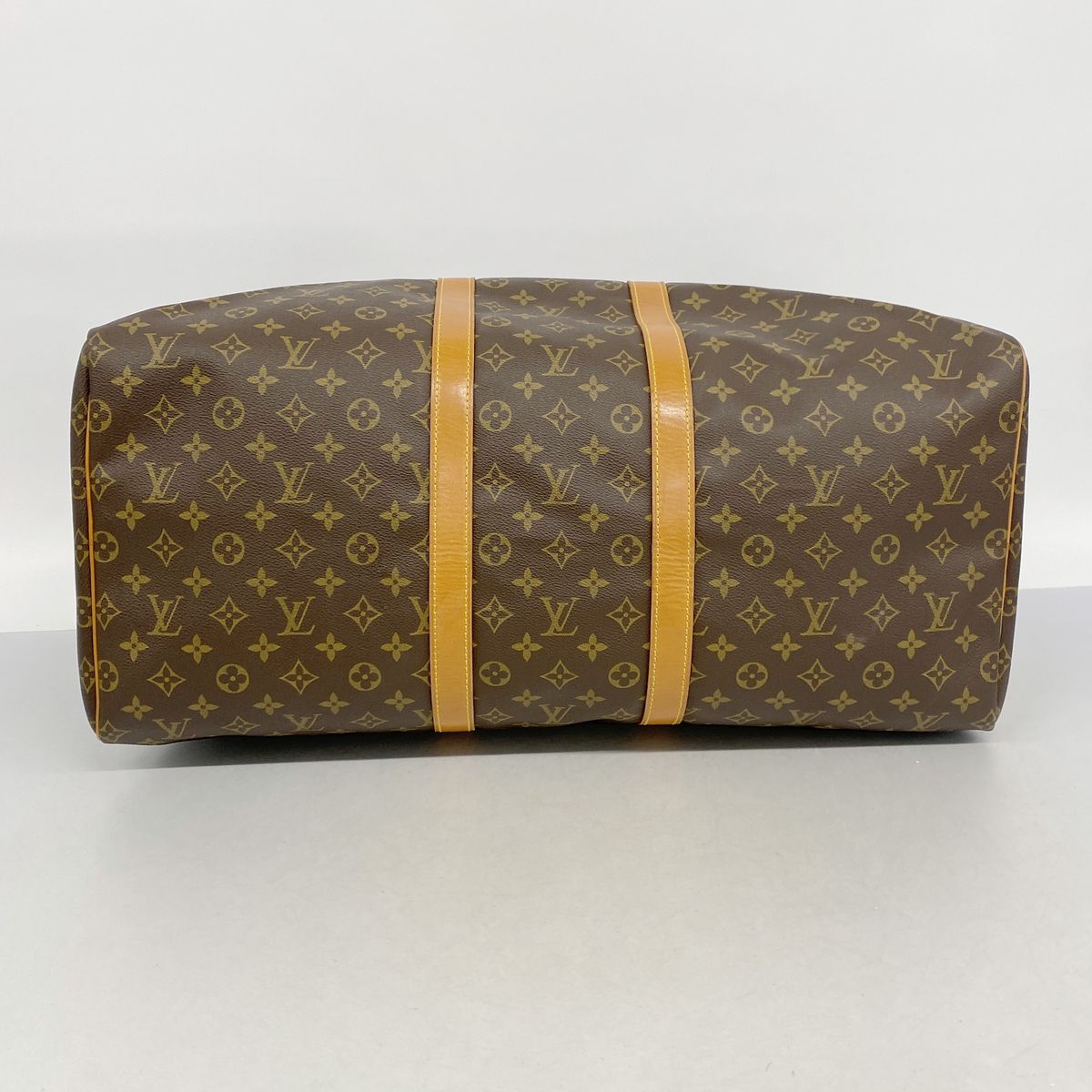 Louis Vuitton Boston Bag Monogram Keepall 55 Brown — view 3
