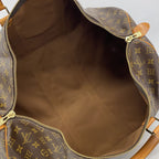 Louis Vuitton Boston Bag Monogram Keepall 55 Brown — view 4