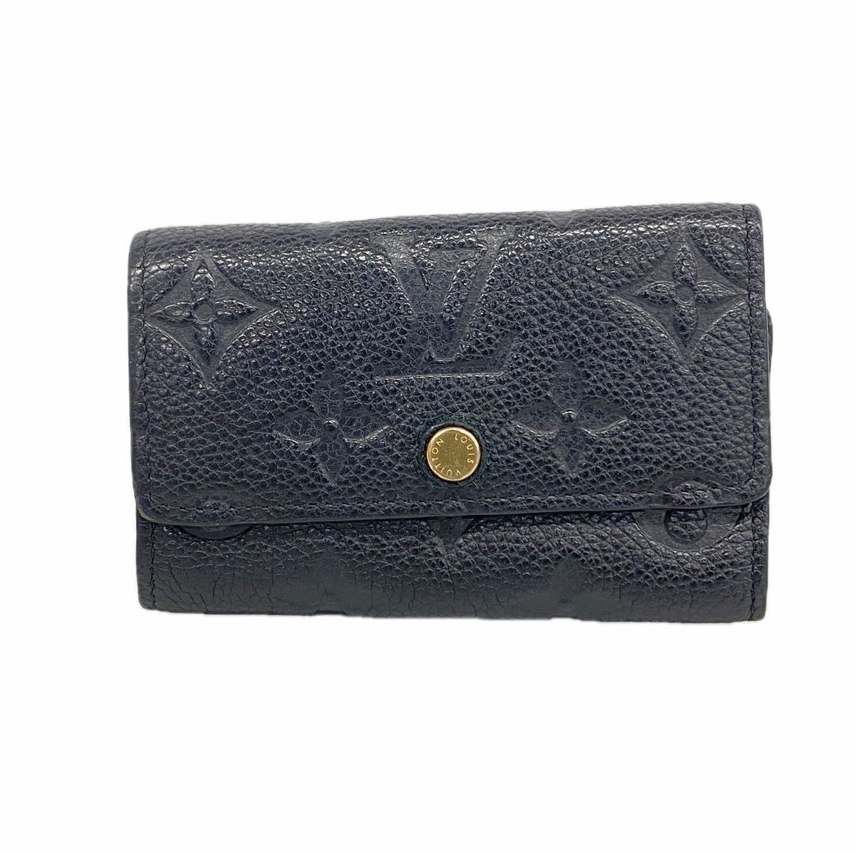 Louis Vuitton Key Case Monogram Empreinte Multicles 6 Noir Key Holder