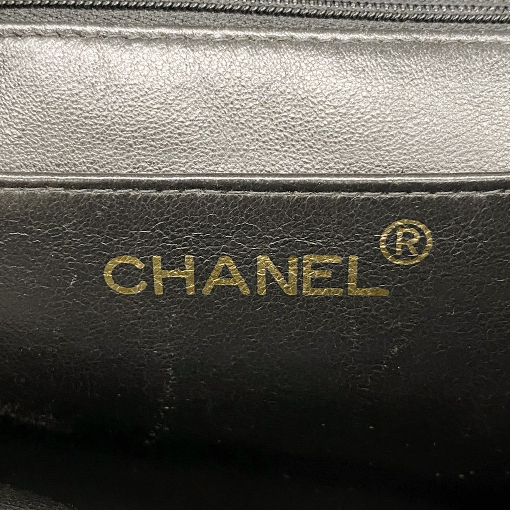 Chanel Backpack Quilted Lambskin Black Gold — view 5