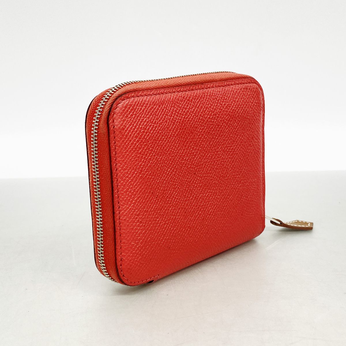 Hermes Coin Purse Azap Silk'in Compact Veau Epsom Bougainvillea Silver — view 2