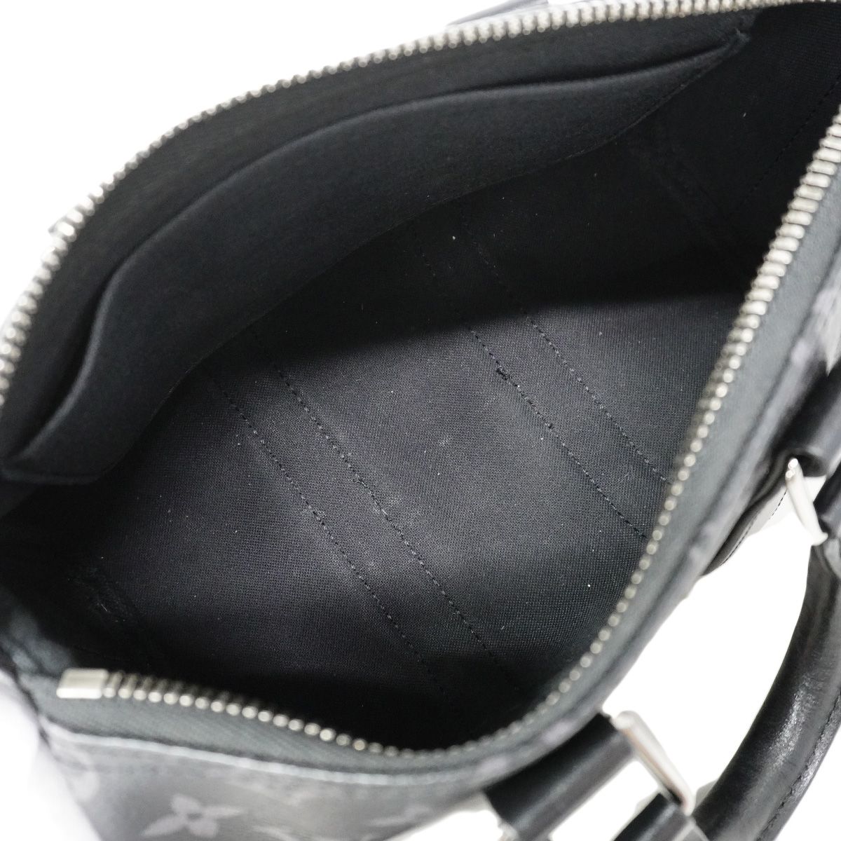 Louis Vuitton Handbag Monogram Eclipse Reverse Keepall Bandouliere 25 Black — view 4