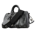 Louis Vuitton Handbag Monogram Eclipse Reverse Keepall Bandouliere 25 Black