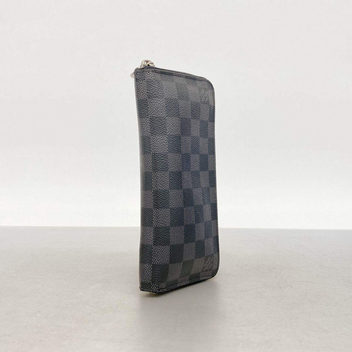 Louis Vuitton Wallet Damier Graphite Zippy Vertical Gray Black — view 2