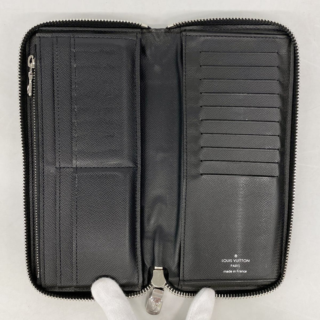 Louis Vuitton Wallet Damier Graphite Zippy Vertical Gray Black — view 3