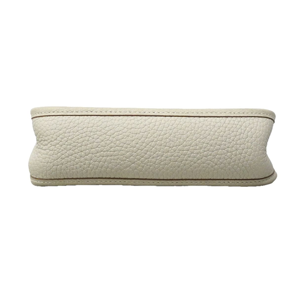 Hermes Shoulder Bag Evelyne TPM Taurillon Clemence Pearl Gray Silver — view 3