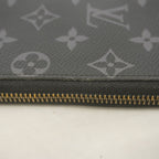 Louis Vuitton Wallet Monogram Eclipse Zippy Vertical Black — view 6