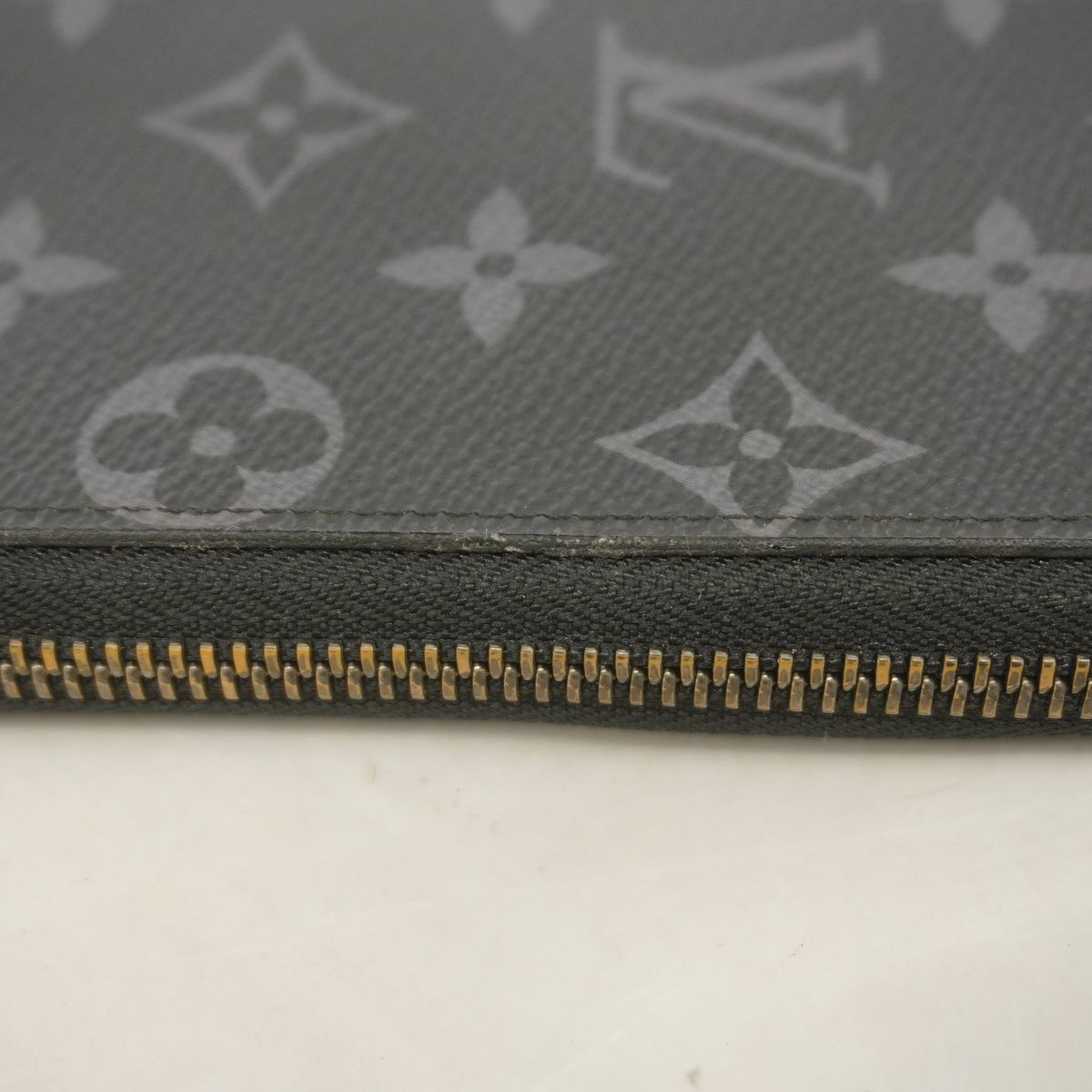 Louis Vuitton Wallet Monogram Eclipse Zippy Vertical Black — view 6