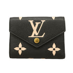 Louis Vuitton Trifold Wallet Monogram Empreinte Bicolor Portefeuille Victorine