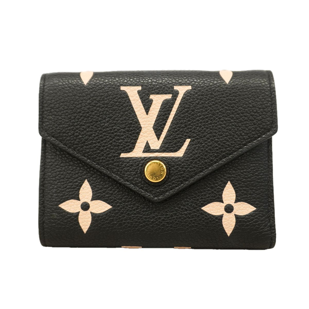 Louis Vuitton Trifold Wallet Monogram Empreinte Bicolor Portefeuille Victorine