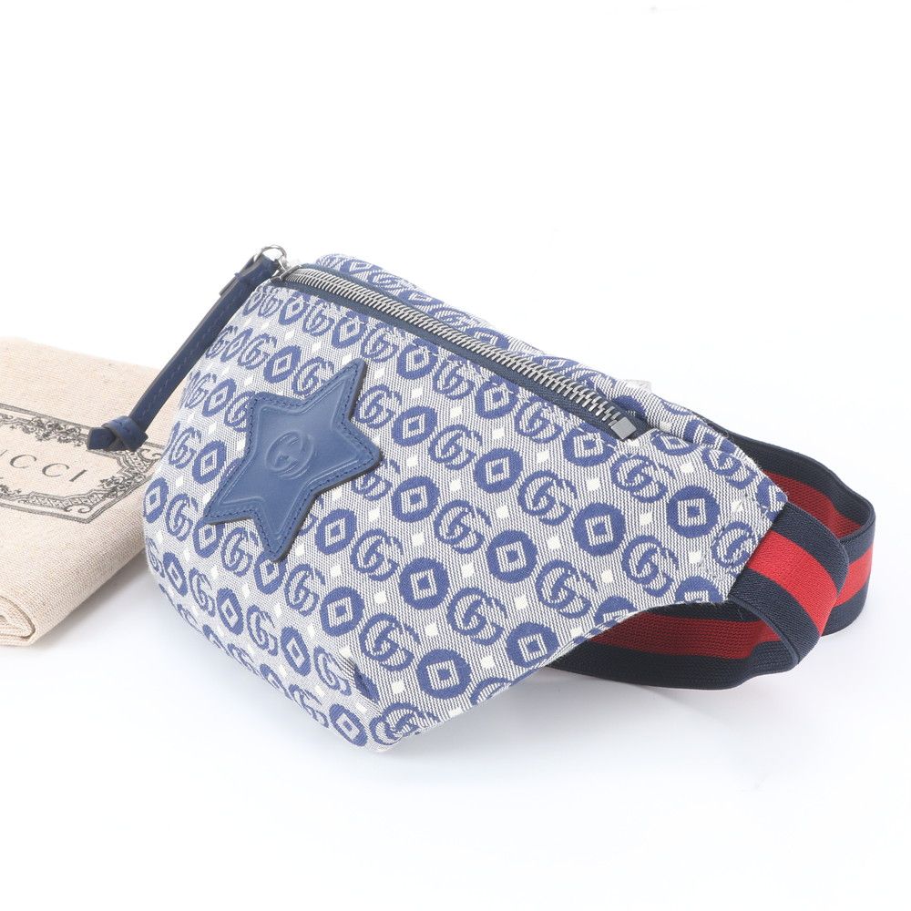 Gucci GG Logo Children's Leather 2-Way Belt Bag Crossbody Body Waist Pouch