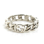 Gucci 925 Sterling Silver Interlocking G Ring — view 3