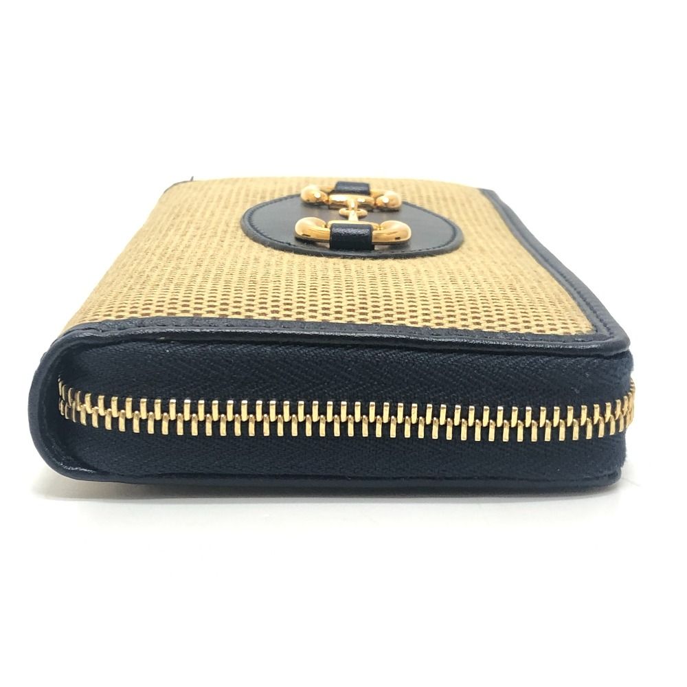 Gucci Wallet Horsebit Canvas Leather Brown — view 3