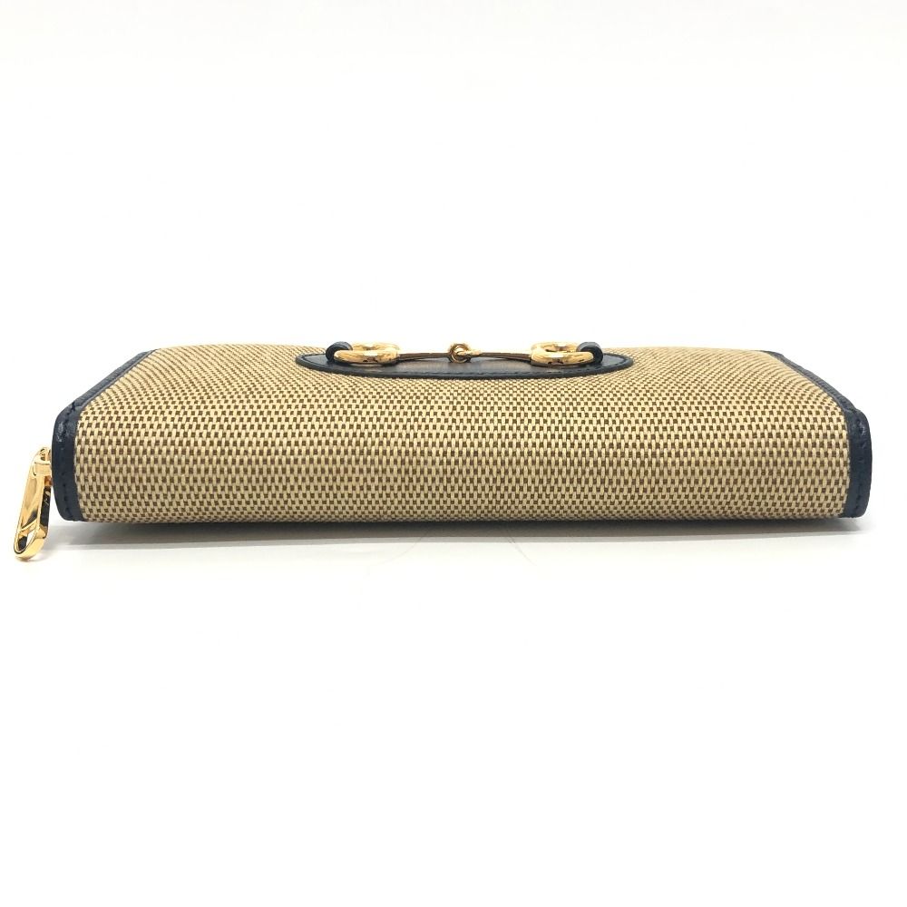 Gucci Wallet Horsebit Canvas Leather Brown — view 5