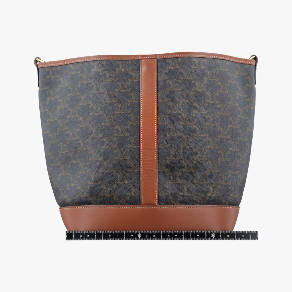 Celine Medium Bucket Brown Leather — view 2