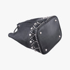 Saint Laurent Studded Bucket Black Leather — view 7