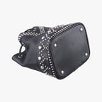 Saint Laurent Studded Bucket Black Leather — view 5