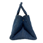 Prada Canapa Denim Tote Bag Indigo — view 4