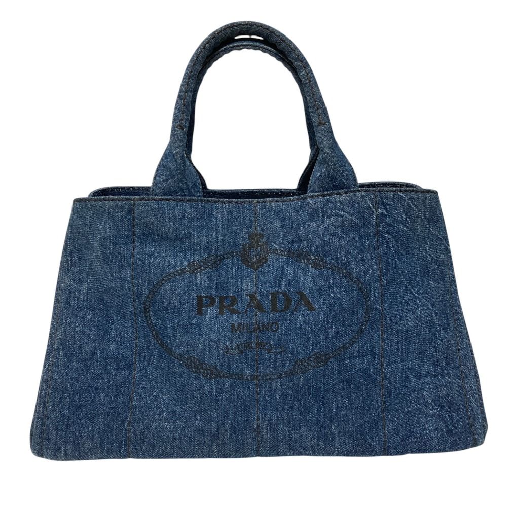 Prada Canapa Denim Tote Bag Indigo