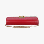 Gucci Padlock Chain Beige Red Multi Leather — view 8