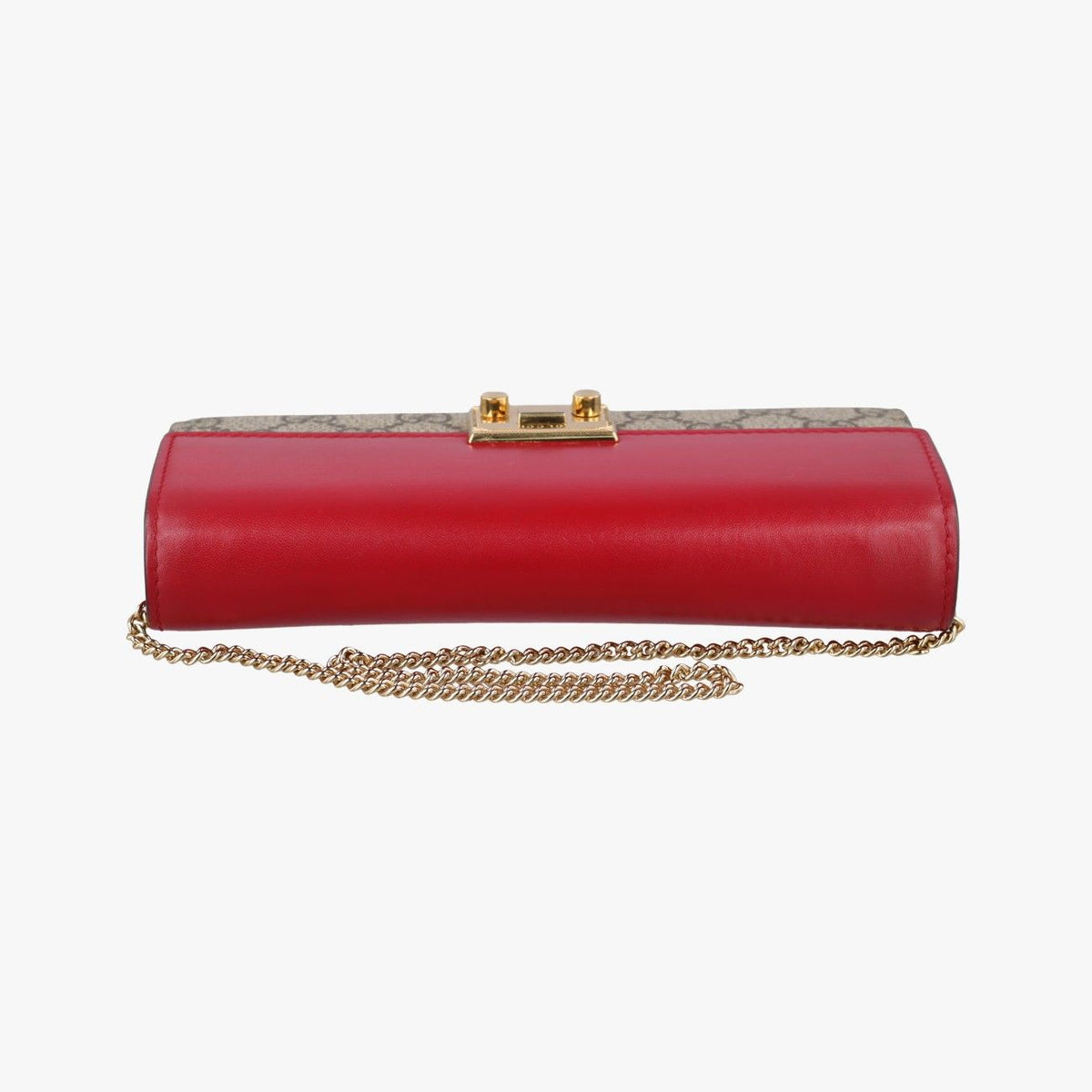 Gucci Padlock Chain Beige Red Multi Leather — view 8