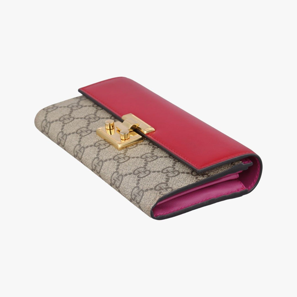 Gucci Padlock Chain Beige Red Multi Leather — view 4