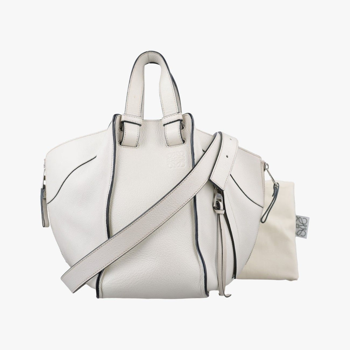Loewe Hammock White Leather 61 Shoulder Bag