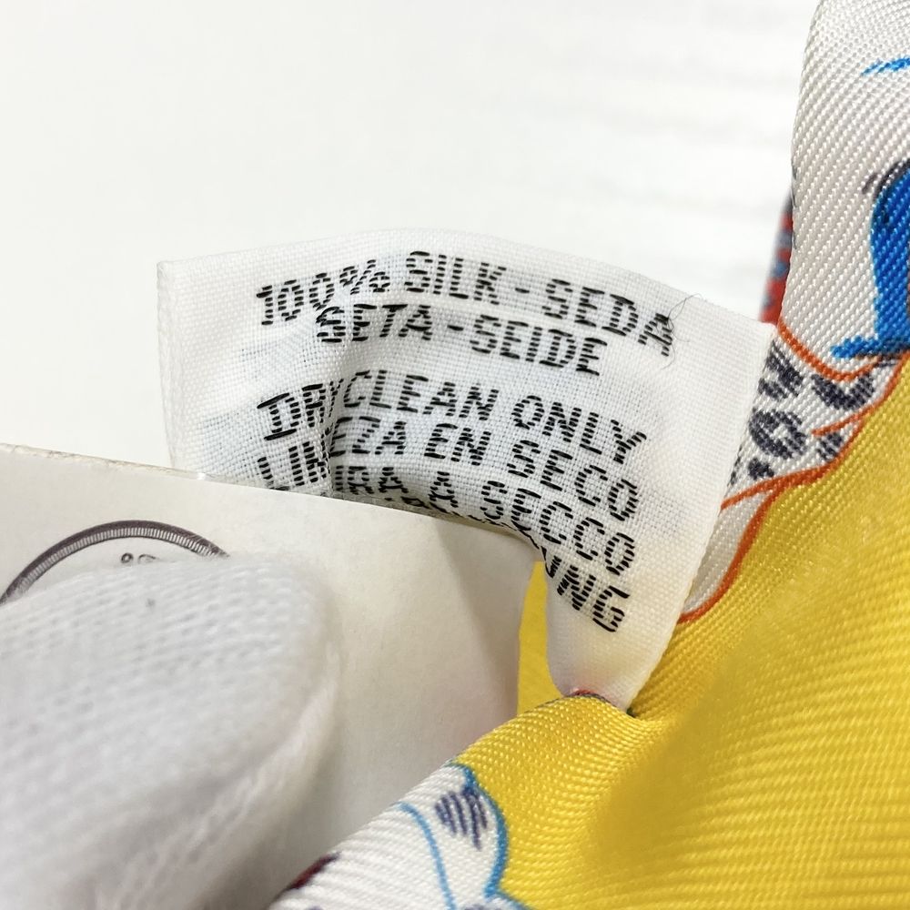 Hermes Scarf Twilly Dress Code Items Silk Yellow Multicolor — view 5