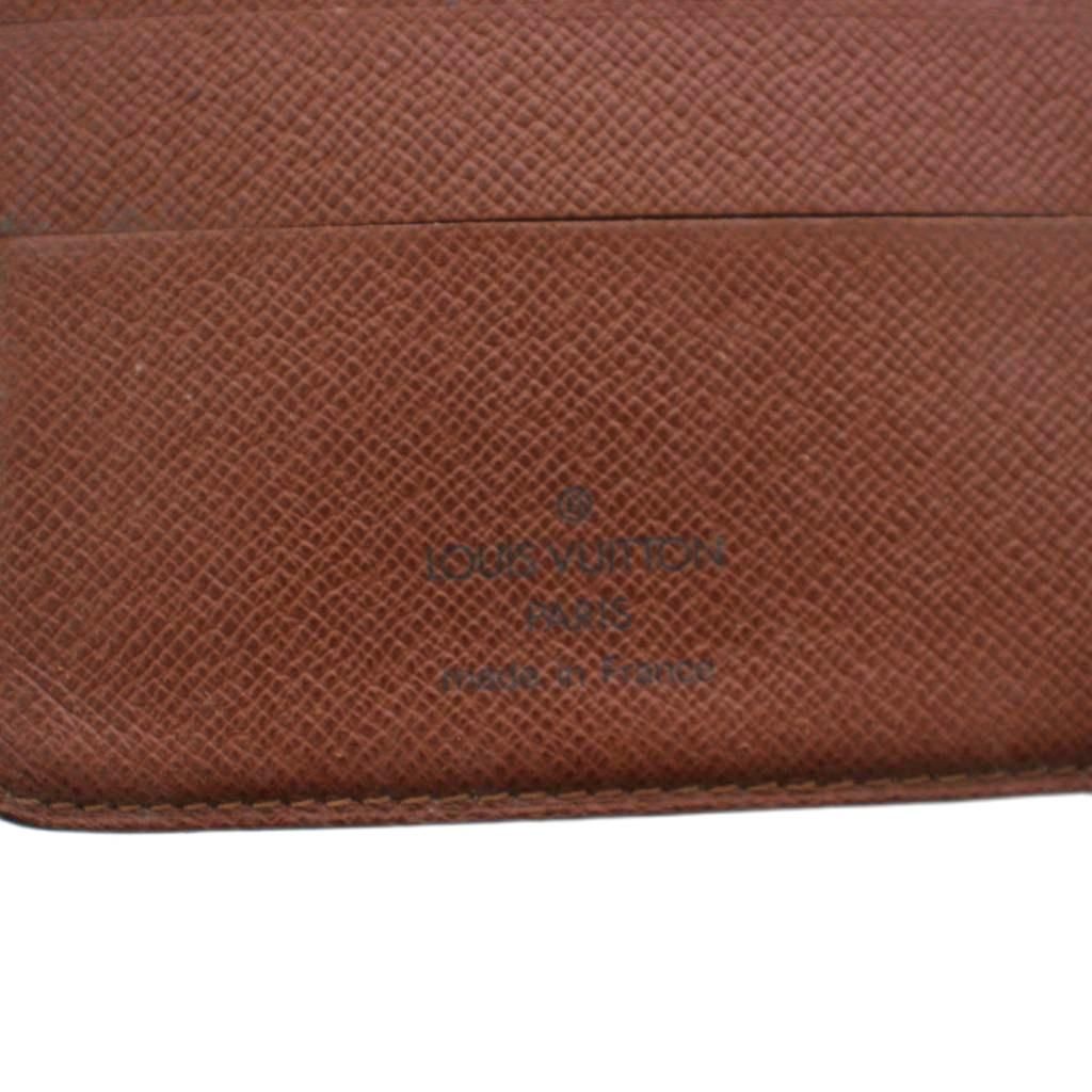 Louis Vuitton Monogram Porte Papier Zip Bifold Wallet Coin Purse Brown — view 3