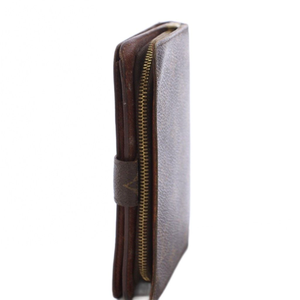 Louis Vuitton Monogram Porte Papier Zip Bifold Wallet Coin Purse Brown — view 5