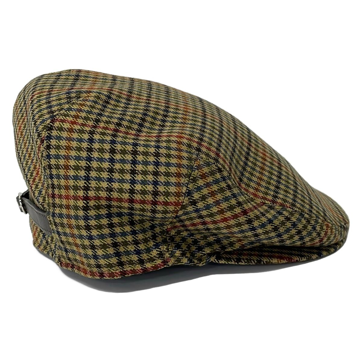 Hermes Newsboy Cap 56 Beige Bordeaux Multi Wool Leather Hat — view 2