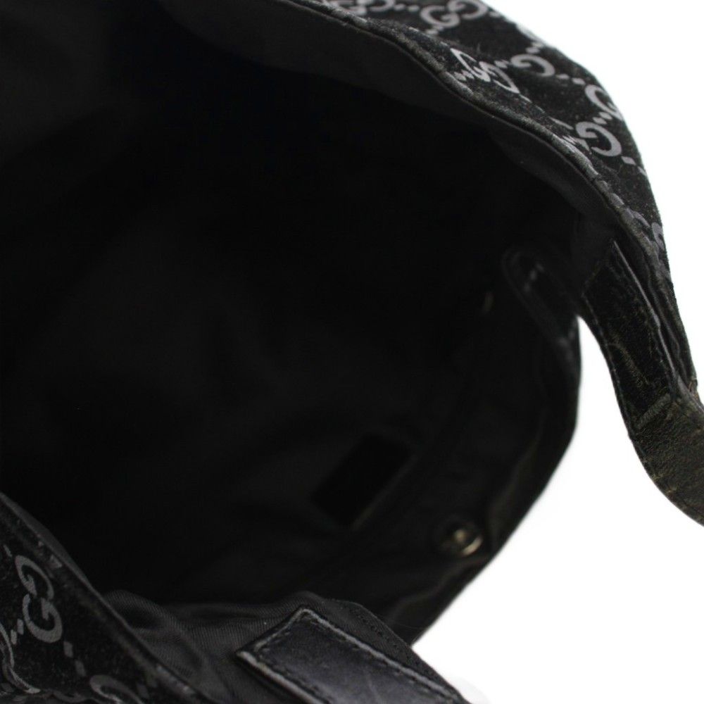 Gucci Bag GG Pattern Suede Black — view 5
