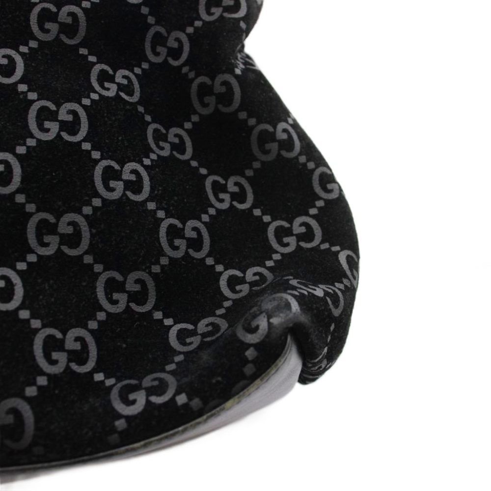 Gucci Bag GG Pattern Suede Black — view 7