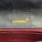 Chanel CC Logo Quilted Lambskin Black Chain Shoulder Bag Gold — view 4