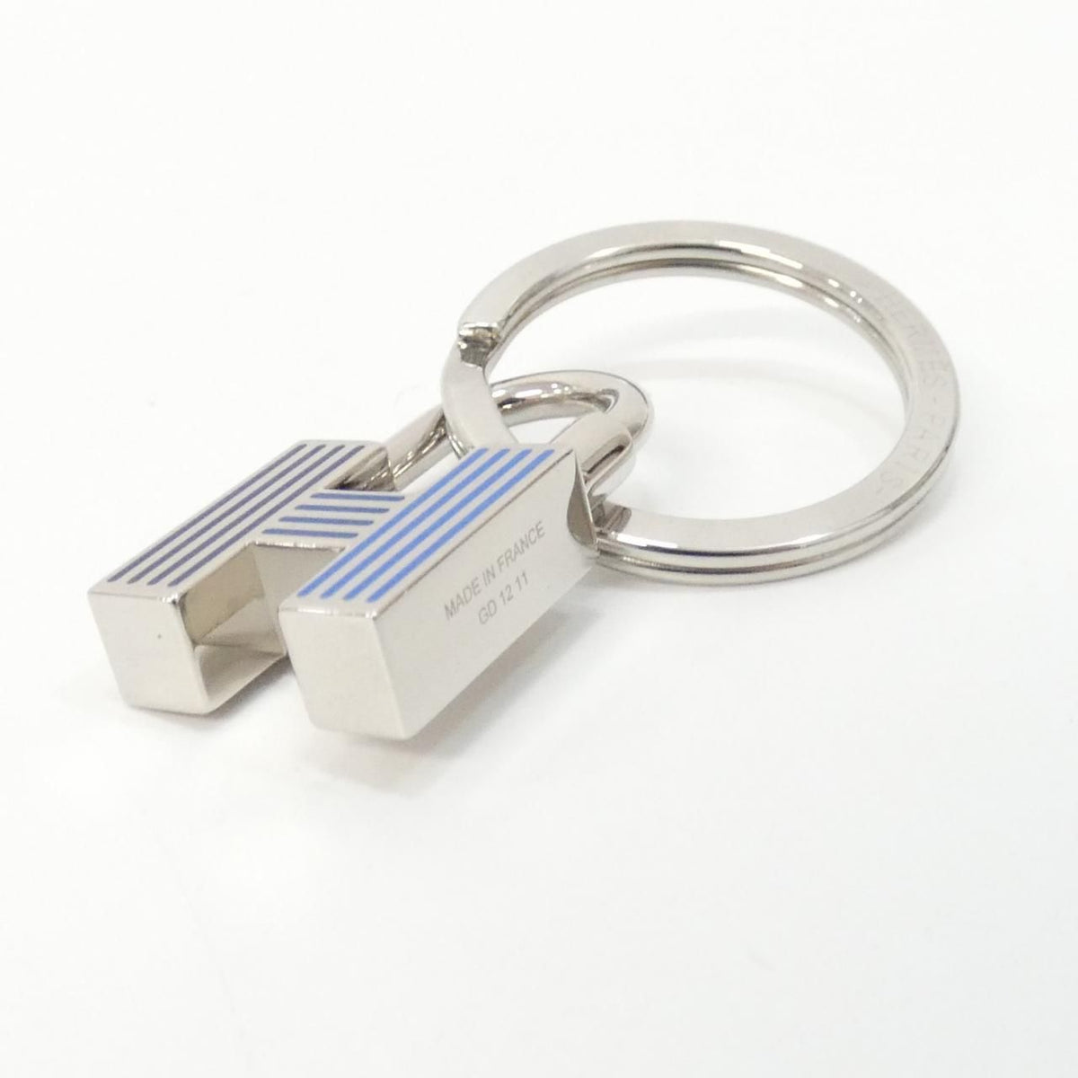 Hermes Quiz Rainbow Key Ring Key Holder — view 4